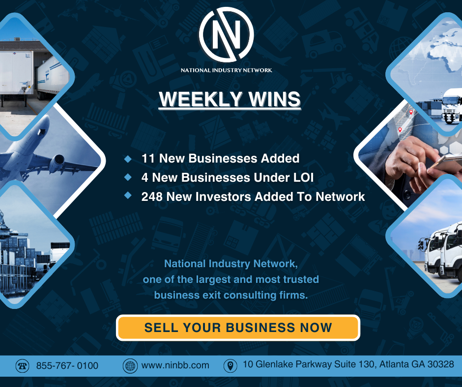 Weekly Wins for National Industry Network August 22, 2025